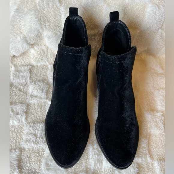 Guess black velvet booties ankle boots - Picture 2 of 7